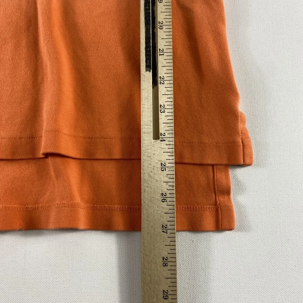 Ralph‎ Lauren Polo Shirt Mens Medium Orange Faded Classic Fit Short Sleeve